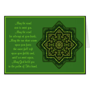 A035 Celtic Mandala Blessing Card.2-mei de weg