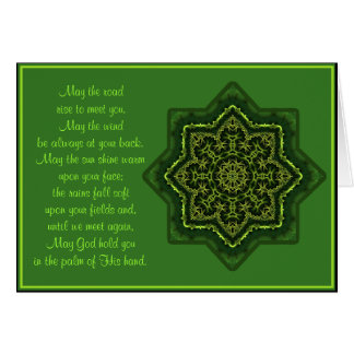 A035 Celtic Mandala Blessing Card.2-mei de weg