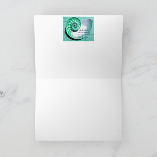 A04 Kaart 1 van het Citaat van Nautilus Shell (Binnen)