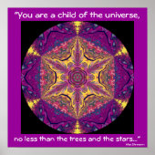 A04 "Kind van het universum" — Desiderata Poster.2 Poster (Voorkant)