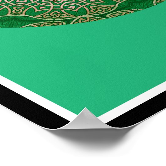 A05 Celtic Kaleidoscopic Mandala - Irish Blessing8 Poster (Hoek)