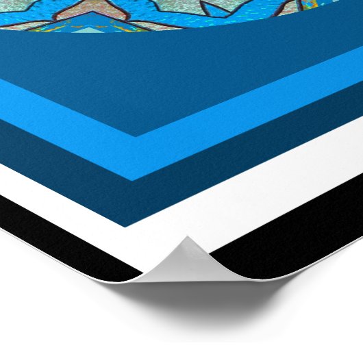 A05 Celtic Kaleidoscopic Mandala - Irish Blessing9 Poster (Hoek)