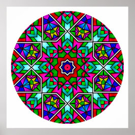 A05 Glas in lood Mandala.2 Poster