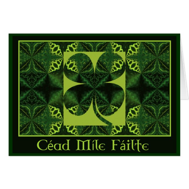 A05 Kaleidoscopic Shamrock - CÉAD MÍLE FÁILTE.1 (Voorkant Horizontaal)