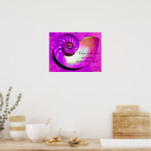 A07 Nautilus Shell Peace Inspiration Poster (Keuken)