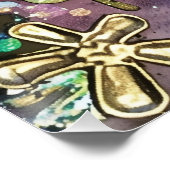 *~* A100 Boho Gypsy Woman Dancer Tambourine Perfect Poster (Hoek)