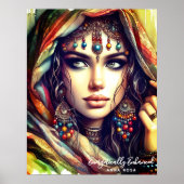 * A100 Psychic Boho Gypsy Fortune Teller 4 Poster (Voorkant)
