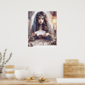 ** A100 Psychic Boho Gypsy Kaart Reader 9 Poster (Keuken)