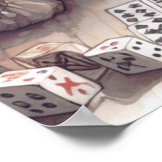 ** A100 Psychic Boho Gypsy Kaart Reader 9 Poster (Hoek)