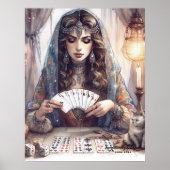 ** A100 Psychic Boho Gypsy Kaart Reader 9 Poster (Voorkant)