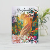 *~* A101 29 FOTO Cocktail Nashville AFGEVAARDIGDEN Kaart (Staand voorkant)