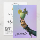 *~* A101 2 Cocktail  FOTO  Weelderig  MEISJESAVOND Kaart (Voorkant / Achterkant)