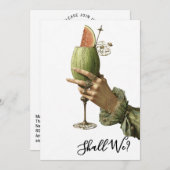 *~* A101 4  Cocktail FOTO BACHELORETTE Kaart (Voorkant / Achterkant)