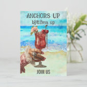 *~* A101 5 Strand Cocktail FOTO AFGRADUerenDE BRU Kaart (Staand voorkant)