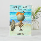 *~* A101 Beach Cocktail 12 FOTO BACHELORETTE Kaart (Staand voorkant)