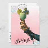 *~* A101 Cocktail 2 FOTO  BACHELORETTE I Kaart (Voorkant / Achterkant)