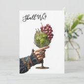 *~* A101 Cocktail FOTO  25  Sierlijk  MEISJESAVOND Kaart (Staand voorkant)