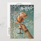 *~*  A101 Cocktail FOTO 3 BACHELORETTE Kaart (Voorkant / Achterkant)