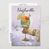 *~* A101 Cocktail FOTO Nashville 7 BACHELORETTE Kaart (Voorkant / Achterkant)