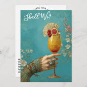 *~* A101 Cocktail FOTO  Ornate 24 DE VRIJGELLELINN Kaart (Voorkant / Achterkant)