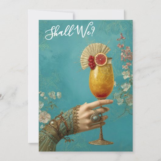 *~* A101 Cocktail FOTO Ornate 24 DE VRIJGELLELLEN Kaart (Voorkant)