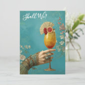 *~* A101 Cocktail FOTO Ornate 24 DE VRIJGELLELLEN Kaart (Staand voorkant)