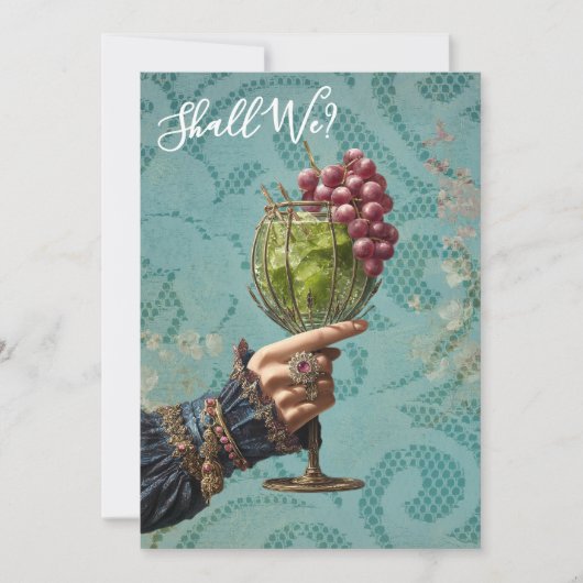 *~* A101 Cocktail FOTO  Ornate 25  AFGRADUATIEFEES Kaart (Voorkant)