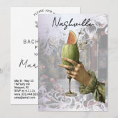 *~* A101 FOTO 4 Cocktail Nashville BACHELORETTE Kaart (Voorkant / Achterkant)
