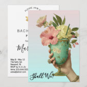 *~* A101 FOTO OmbreCocktail 10 JONGGEZELLENAVOND Kaart (Voorkant / Achterkant)