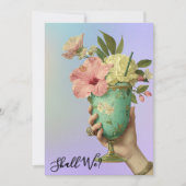 *~* A101 FOTO Weelderige Cocktail 10 AFHAKELEN VOO Kaart (Voorkant)