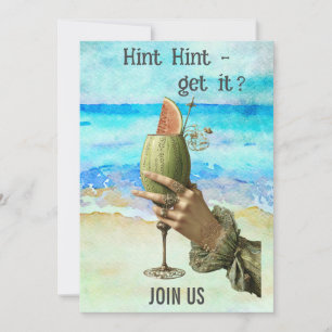 *~*  A101 ONGETROUWD VROUWENFEEST  Strandcocktail  Kaart