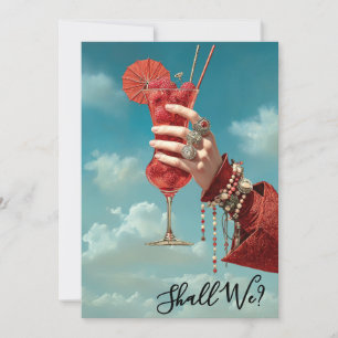 *~* A101 Ornate 16 Cocktail FOTO BACHELORette FEes Kaart