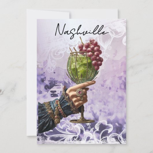 *~* A101 PHOTO Cocktail25 Nashville BACHELORETTE Kaart (Voorkant)