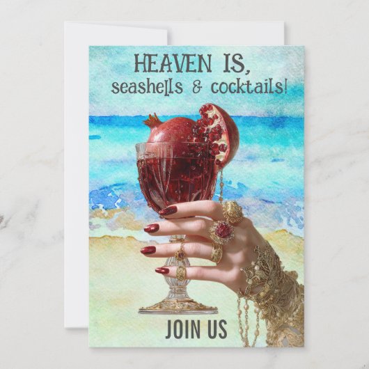 *~* A101 Strandcocktail 6 FOTO DEVERLOFSTER Feest Kaart (Voorkant)