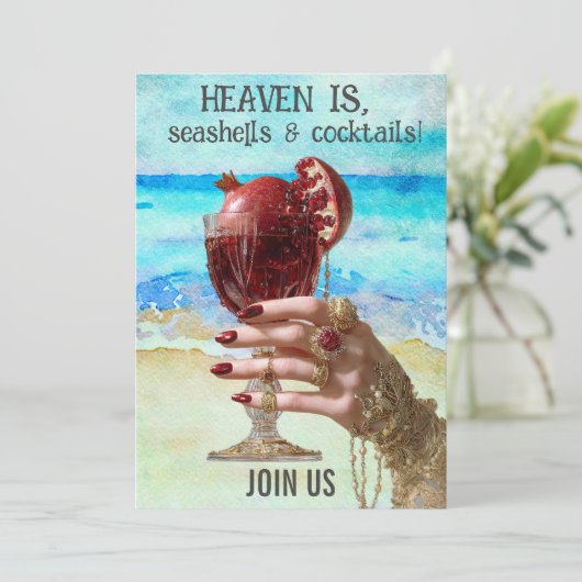 *~*  A101 Strandcocktail 6 FOTO DEVERLOFSTOERTOCHT Kaart (Staand voorkant)