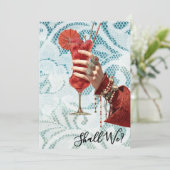 *~*  A101 Versierde Cocktail FOTO 16 UITSTAPJE VOO Kaart (Staand voorkant)