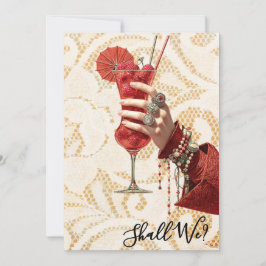 *~*  A101  Versierde Cocktail FOTO 4 DE VRIJGELLEV Kaart