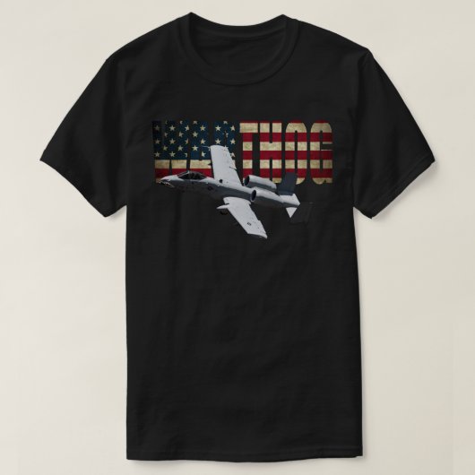 A10 A-10 Thunderbolt Warthog Brrt Shark mouth Lon T-shirt (Design voorkant)