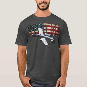 A10 A-10 Thunderbolt Warthog Brrt Shark mouth T-shirt