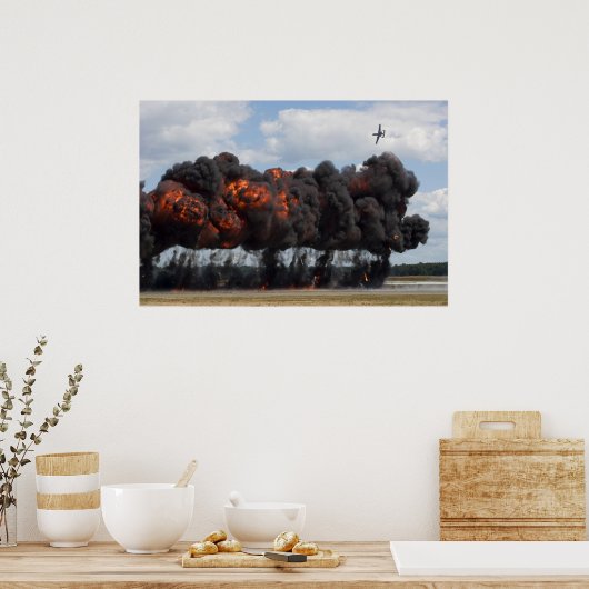 A10 Aanval op de grond Poster (Keuken)