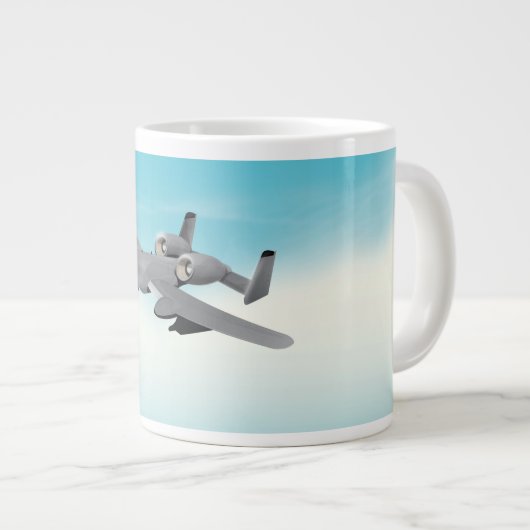 A10 Illustratie militair vliegtuig Grote Koffiekop (Voorkant rechts)