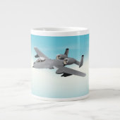 A10 Illustratie militair vliegtuig Grote Koffiekop (Voorkant)