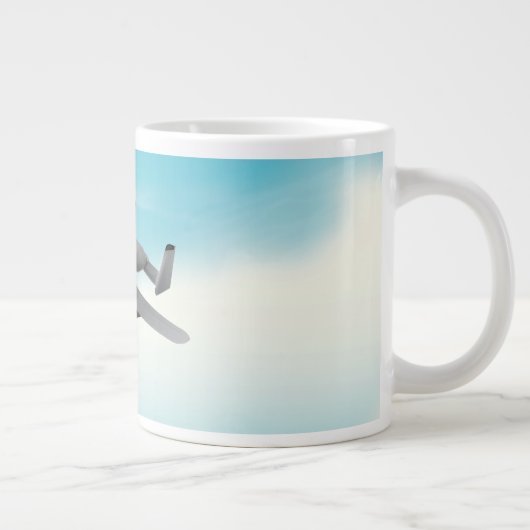 A10 Illustratie militair vliegtuig Grote Koffiekop (Rechts)
