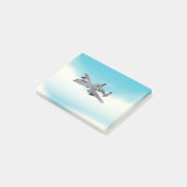 A10 Illustratie militair vliegtuig Post-it® Notes (Schuin)