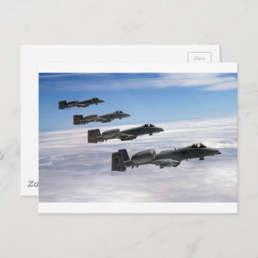 A10 Thunderbolt II Briefkaart (Voorkant / Achterkant)