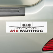 A10 Thunderbolt II de Warthog Bumpersticker (Op auto)