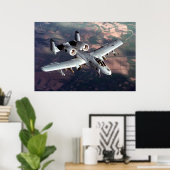 A10 Thunderbolt II-Poster Poster (Thuiskantoor)