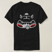 A10 Thunderbolt II Warthog Nose Art Shark Mouth Vu T-shirt (Design voorkant)
