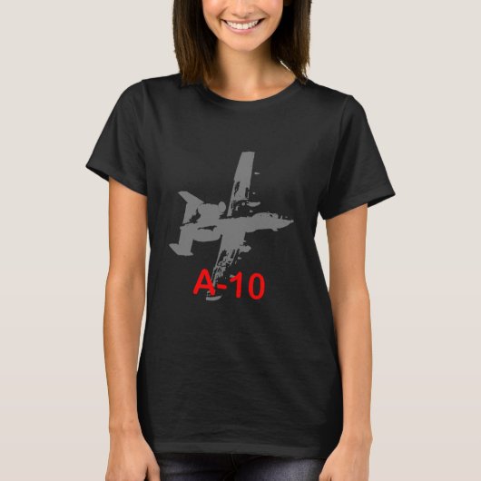 A10 Thunderbolt Warthog Vliegtuig T-shirt (Voorkant)