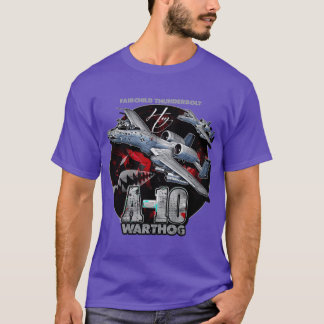 A10 Warthog Fairchildhunderbolt USAF Gevechtsvlieg T-shirt